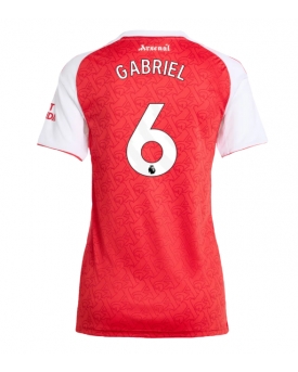 Billige Fotballdrakt Arsenal Gabriel Magalhaes #6 Replika Hjemmedrakt Dame 2025-26 Kortermet Billige Fotballdrakt Arsenal Gabriel Magalhaes #6 Replika Hjemmedrakt Dame 2025-26 Kortermet